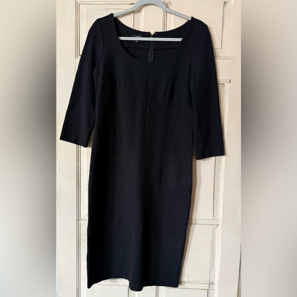 Talbots Classic Black Long Sleeve Dress